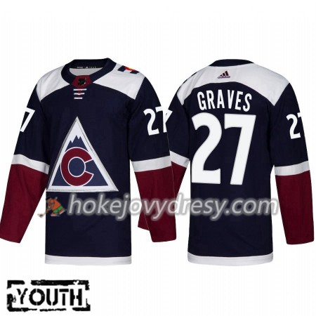 Dětské Hokejový Dres Colorado Avalanche Ryan Graves 27 Alternate 2018-2019 Adidas Authentic